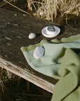 Stream Moss Green | Pure Wool Throw