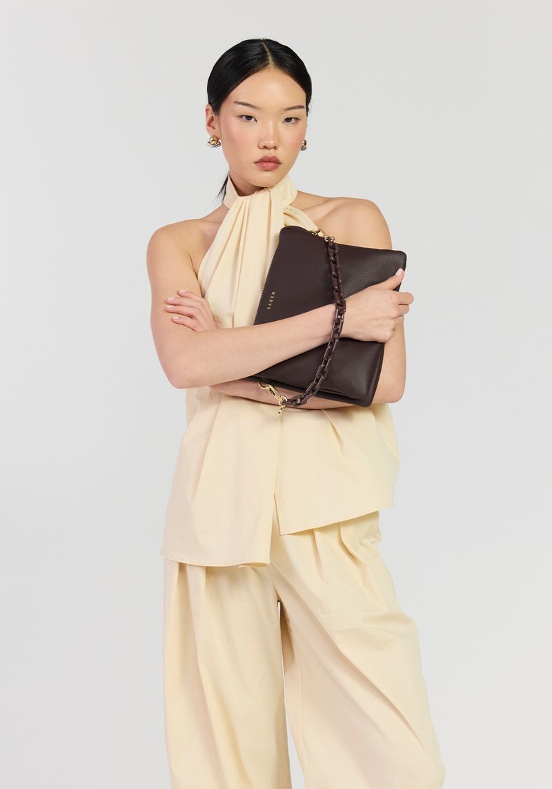 Matilda Crossbody | Cocao + Tonal Chain