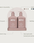 Wash & Lotion Duo + Tray - Raspberry Blossom & Juniper PRE ORDER FOR MID MAY