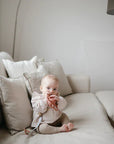 Rattle Teether Daisy - Dusty Rose