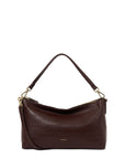Claudia Shoulder Bag | Espresso Croc