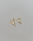 You Rock Hoop Studs | Gold