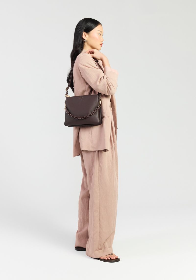 Matilda Crossbody | Cocao + Tonal Chain
