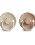 FRIGG Daisy Pacifier | Cream/Croissant | 2 Pack