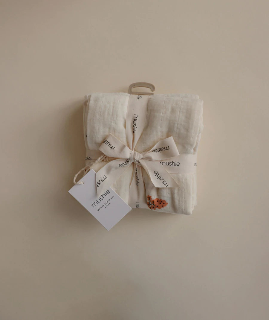 Muslin Cloth | 3 Pack | Flowers