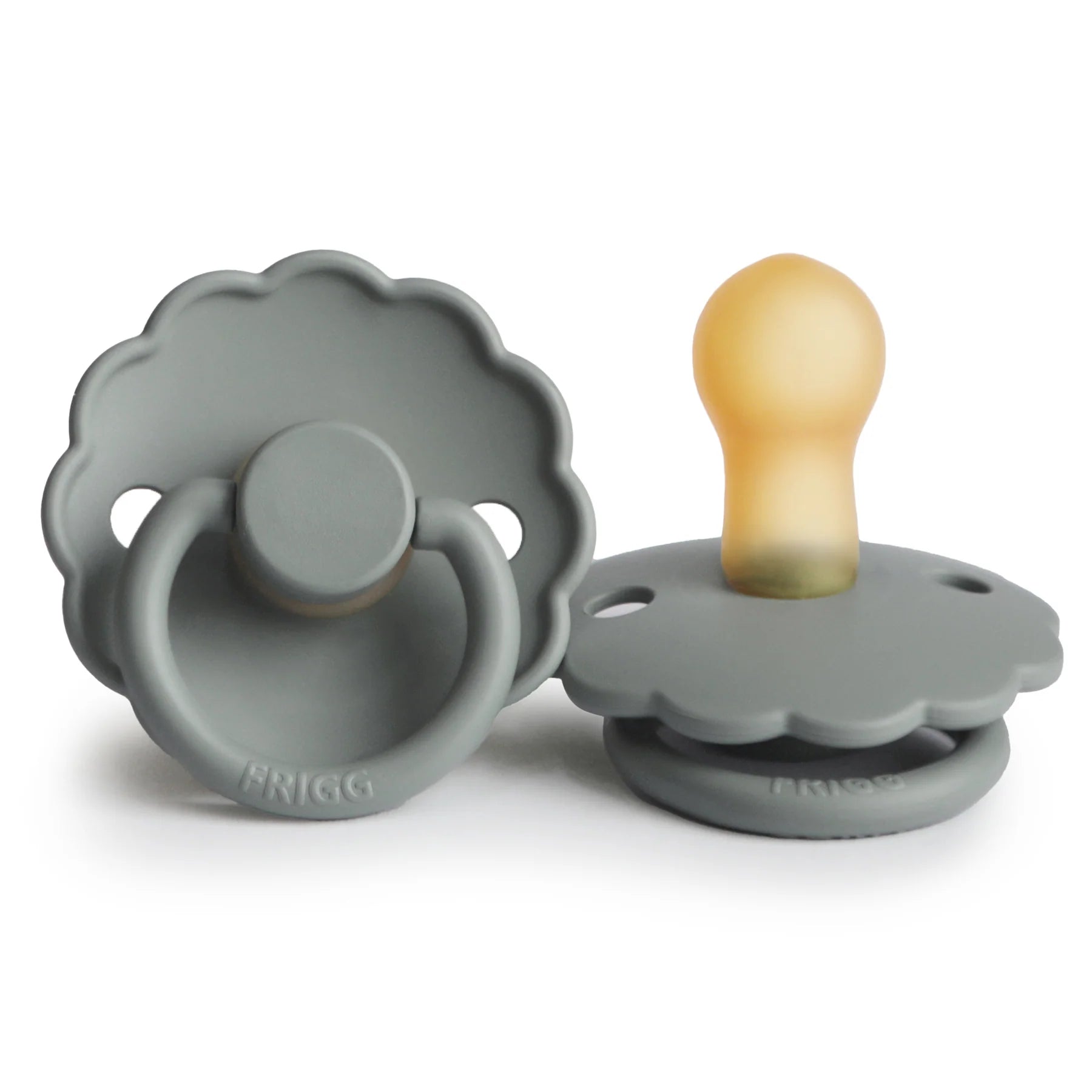 Frigg Pacifier Daisy | 2 Pack | French Grey