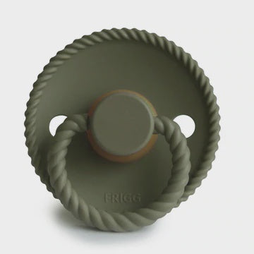 FRIGG Rope Pacifier | 2 Pack | Olive