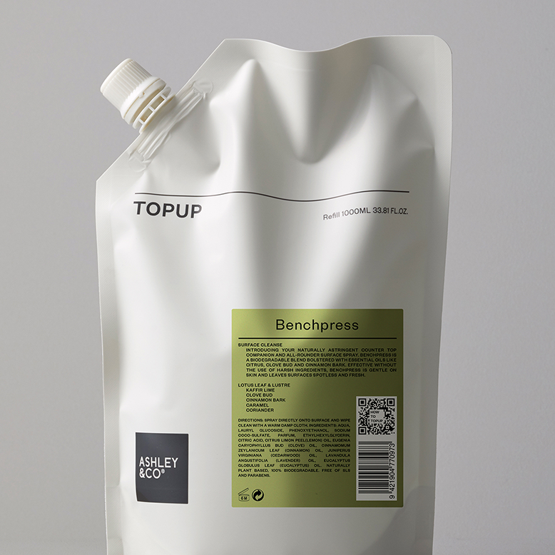 Topup - Bench Press Lotus Leaf &amp; Lustre 1 Litre