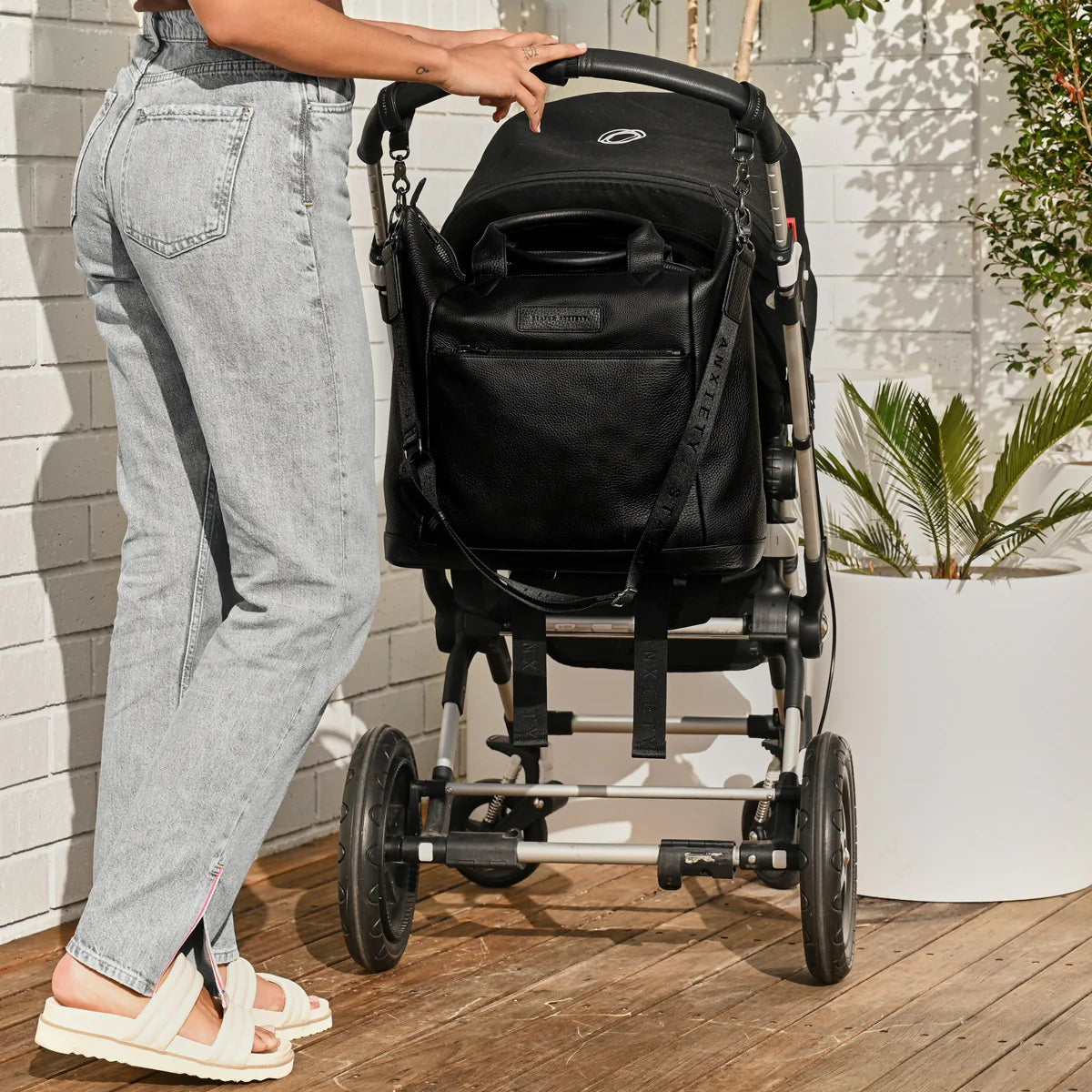 Comes In Waves | Black + Up All Night Pram Straps FREE