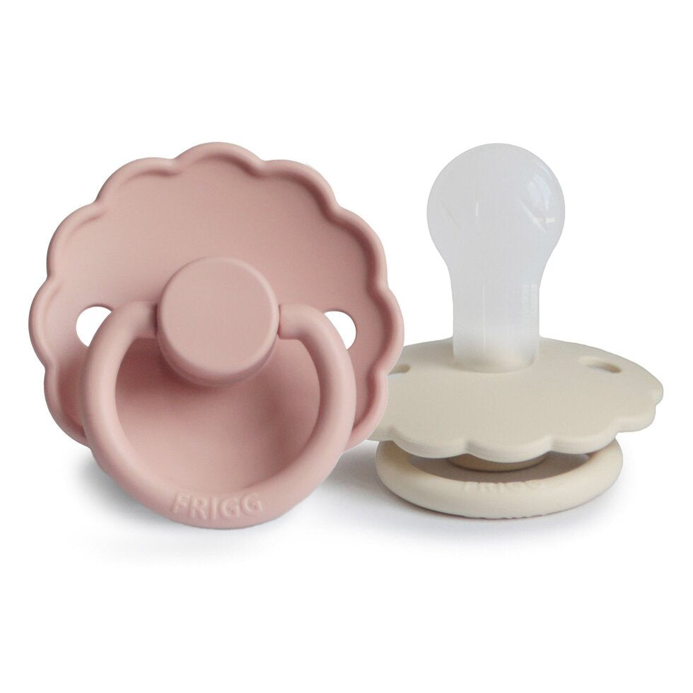 FRIGG Daisy Pacifier | 2 Pack | Blush/Cream Silicone