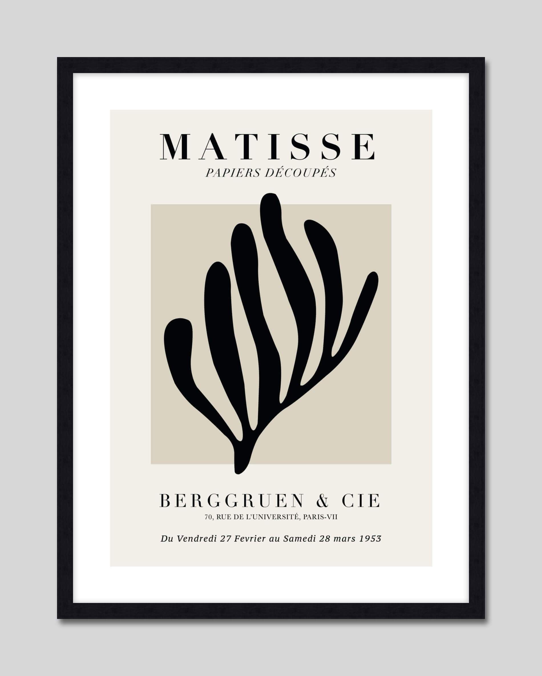 Matisse Papiers Découpés | A2 Black Frame